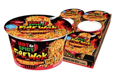 Hot  Spicy Fire Wok Volcanic Mongolian Beef, 4.37 oz, Pack of 6 Meals
