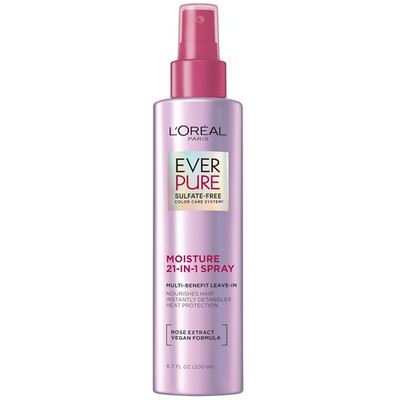 L Oreal Paris EverPure 21-in-1 Leave-In Conditioner 6.7 fl oz Sulfate Free for