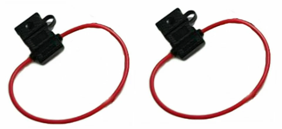 10 Gauge ATC ATO In-Line Fuse Holder Wire 12V Blade Waterproof 2 Pack 15 Amp - Image 2 of 3