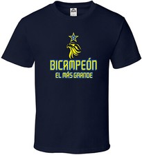 Aguilas Bicampeon 15 Fan T-Shirt 100% Cotton Multiple Colors Crew Neck