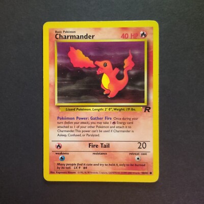 Pokemon Karte WOTC: Charmander 50/82 - Team Rocket