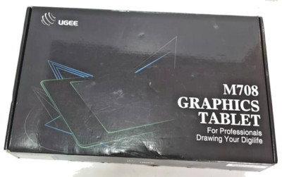 UGEE M708 V3 Zeichentablet, 10 x 6 Zoll, digitaler batteriefreier Neigestift, 8 Hotkey usw.