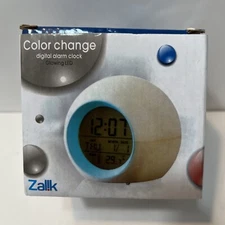 Zalik Kids Alarm Clock Multi Color Change Digital Alarm Clock Glowing LED