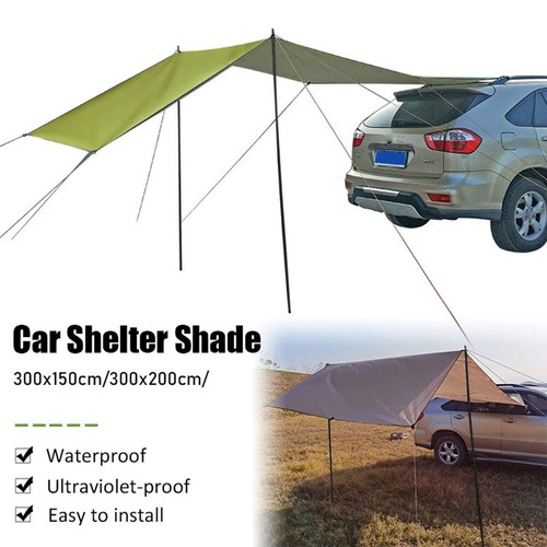 Car Awning Shelter Portable Canopy Side Fishing SUV Tarp Tent Anti-UV Sun UK - Picture 13 of 17