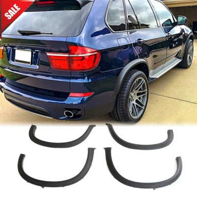 Fit For BMW X5 E70 2007-2013 4PCS Fender Flares Molding Trims Wide Wheel Arches - Image 1 of 4