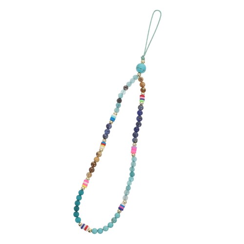 Cell Phone Lanyard Decorative Phone Strap Beaded Phone Lanyard Wrist Strap - Zdjęcie 6 z 9