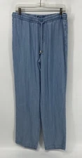 FDJ Womens Jeans Pull On Lyocell Drawstring Blue Pants Jeans Size 8 NWT