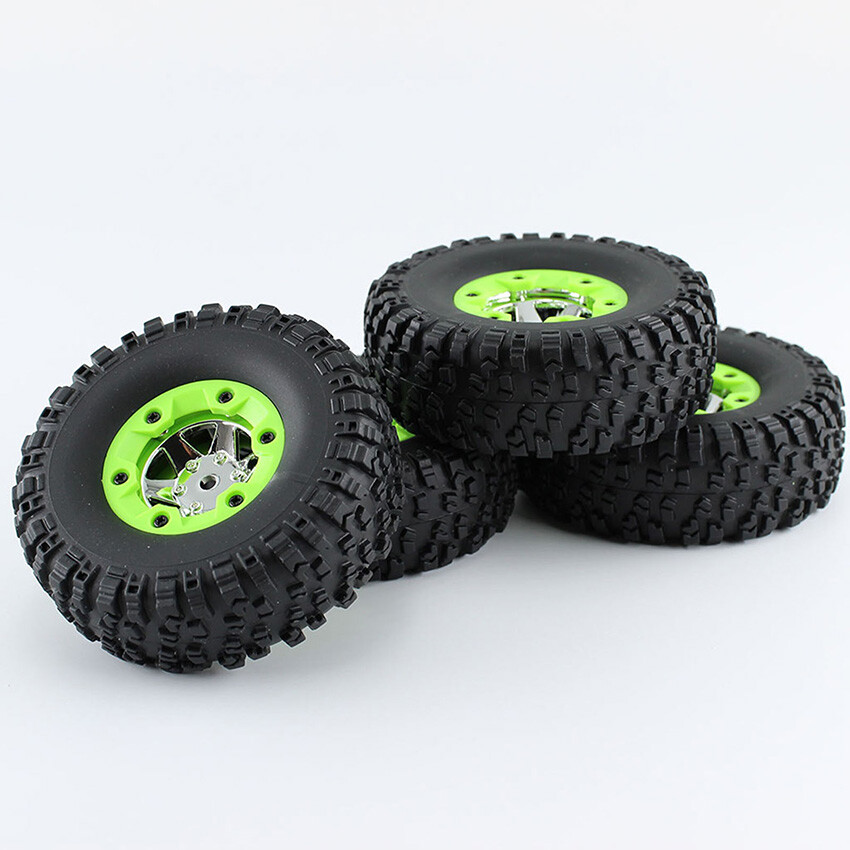 4PCS Green Tires Upgrade Parts for WLtoys 12428/12427/124006
