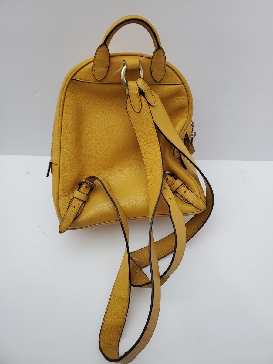Coach X Disney Mickey Mouse Yellow Mini Carrie Backpack 23