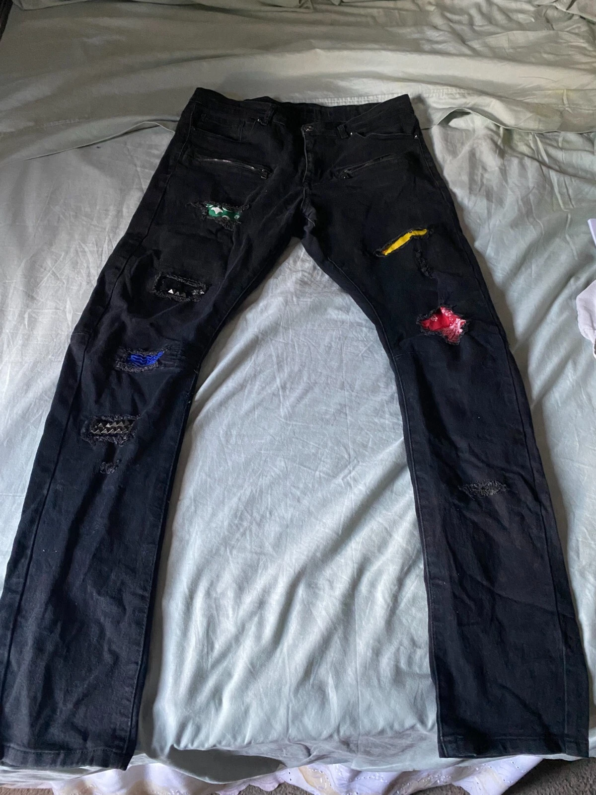 Jean Rue 21 Supreme Flex Skinny Arc taille 34 X 34 noir pointes