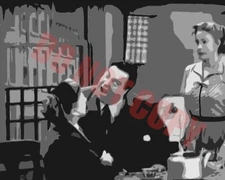 Honeymooners TV Show Kramden Matter Record Blabber Mouth Scene Art 8x10 Photo