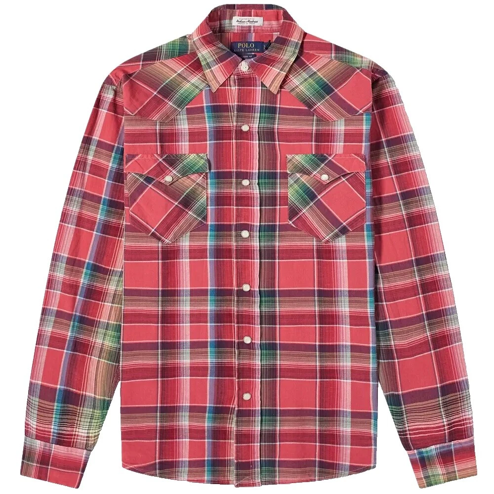 Botón Informal Polo Ralph Lauren Azteca-Down Shirts for Men