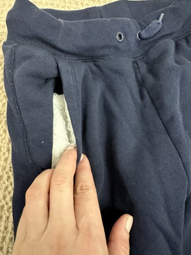 Gap Boys Sweat Pants Fitted Warm Fleece Blue M 8 - Picture 4 of 6