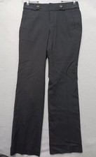 Banana Republic Women Jackson Fit Pants 2 Black Cotton Stretch Straight Prof
