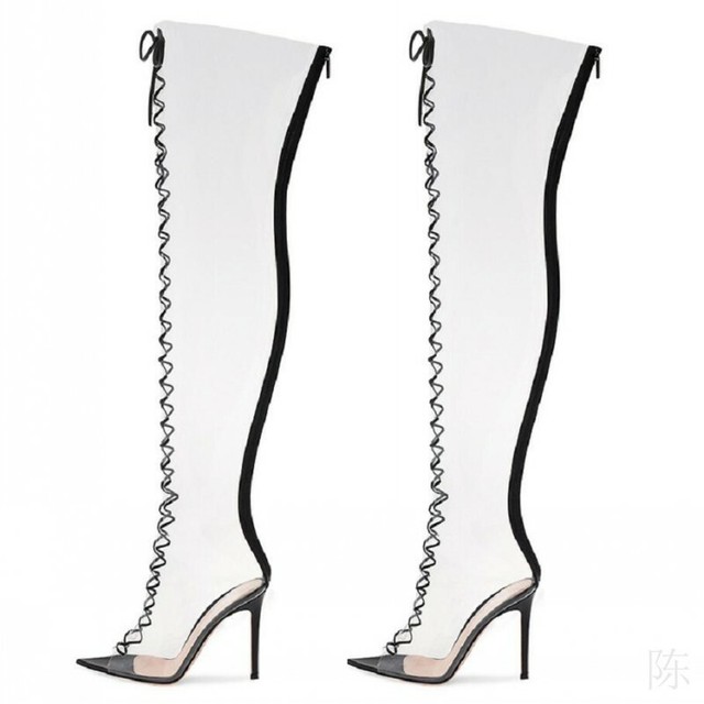 yeezy tubular thigh high boots