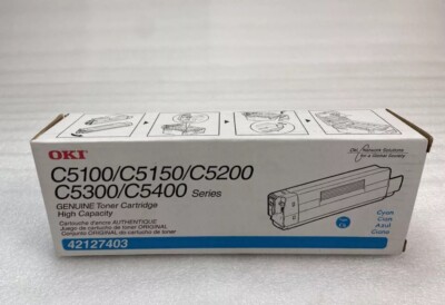 Genuine OKI 42127403 Cyan High Yield Toner - NEW SEALED