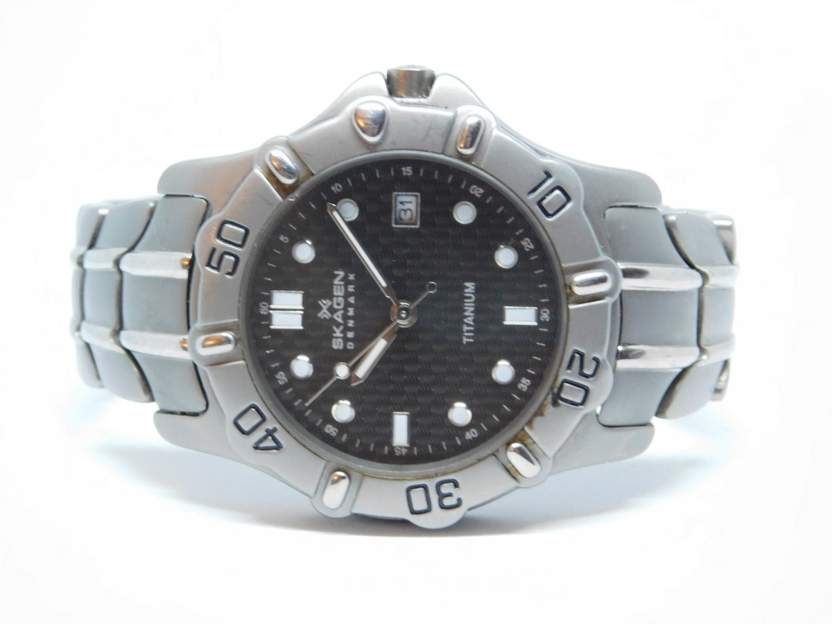 Skagen Denmark Titanium 284LTX Solid Titan Men's Watch 1/2