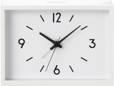 MUJI Station Clock/Alarm Clock/Ivory Model Number: MJ-ACJS1 38673576 Japan