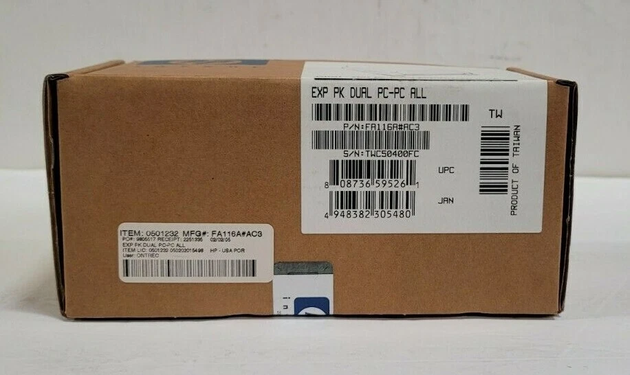 HP FA116A iPAQ Doble Ranura PC-Tarjeta Expansión Pack 3600,3700,3800,3900 (FA116A#AC3) Foto 2 de 4