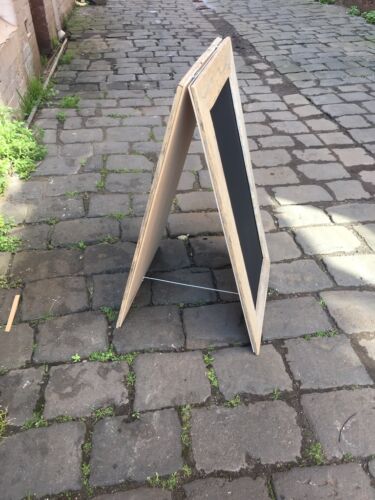 Large Wide A-Frame Chalkboard, Recycled Timber, Rustic Menu Sandwich Blackboard - Picture 2 of 11