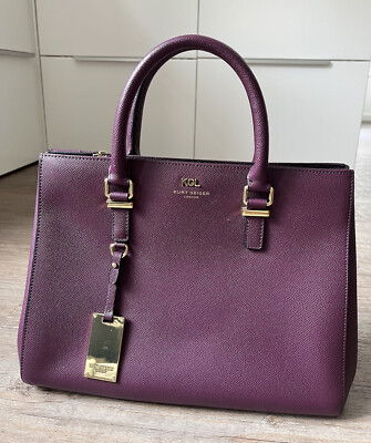 KGL Kurt Geiger London Handtasche Tasche Damentasche Umhängetasche Lila WIE NEU!
