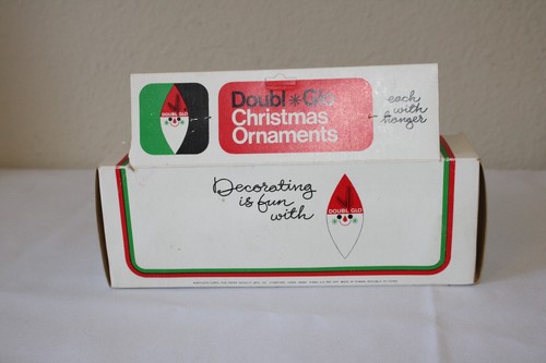 Vintage Lot 3 Boxed Paper House Christmas Tree Ornament Double Glo - Picture 11 of 14