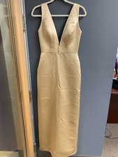 Beading Sheath/Column With Satin Wedding Dress