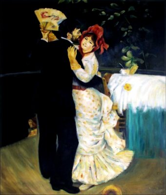 Quality Oil Painting Repro Renoir, Pierre-Auguste Country Dance