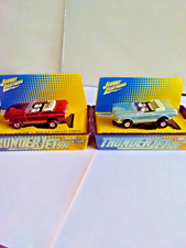 JOHNY LIGHTNIN HO SLOT CAR COMBO PAIR '65 FORD MUSTANG CONVERTIBLES MIRROR SHINE