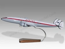 Lockheed Super Constellation Qantas Southern Spray Desk Wood Model Small 1/130