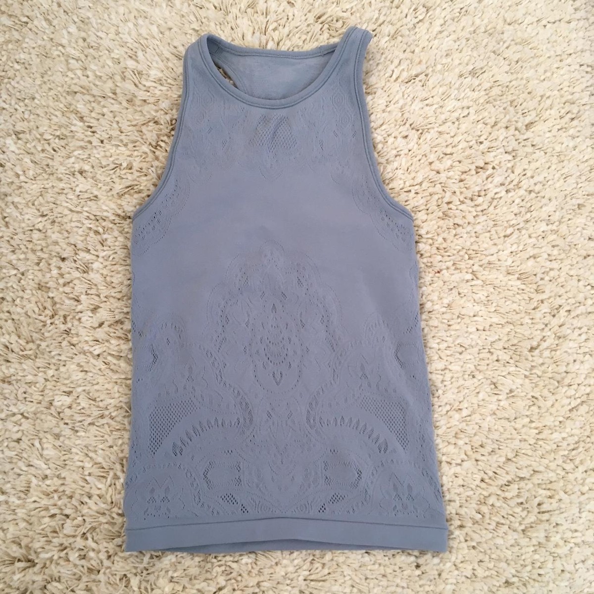 Lululemon Reveal Tank, Zen Chambray blue size us4