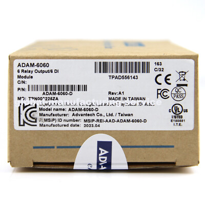 New In Box ADVANTECH ADAM6060 Input & Relay Data Acquisition Module DAQ Ethernet