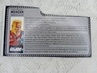 Gi Joe Vintage 1987 Mercer Slaughters Renegades File Card H-1