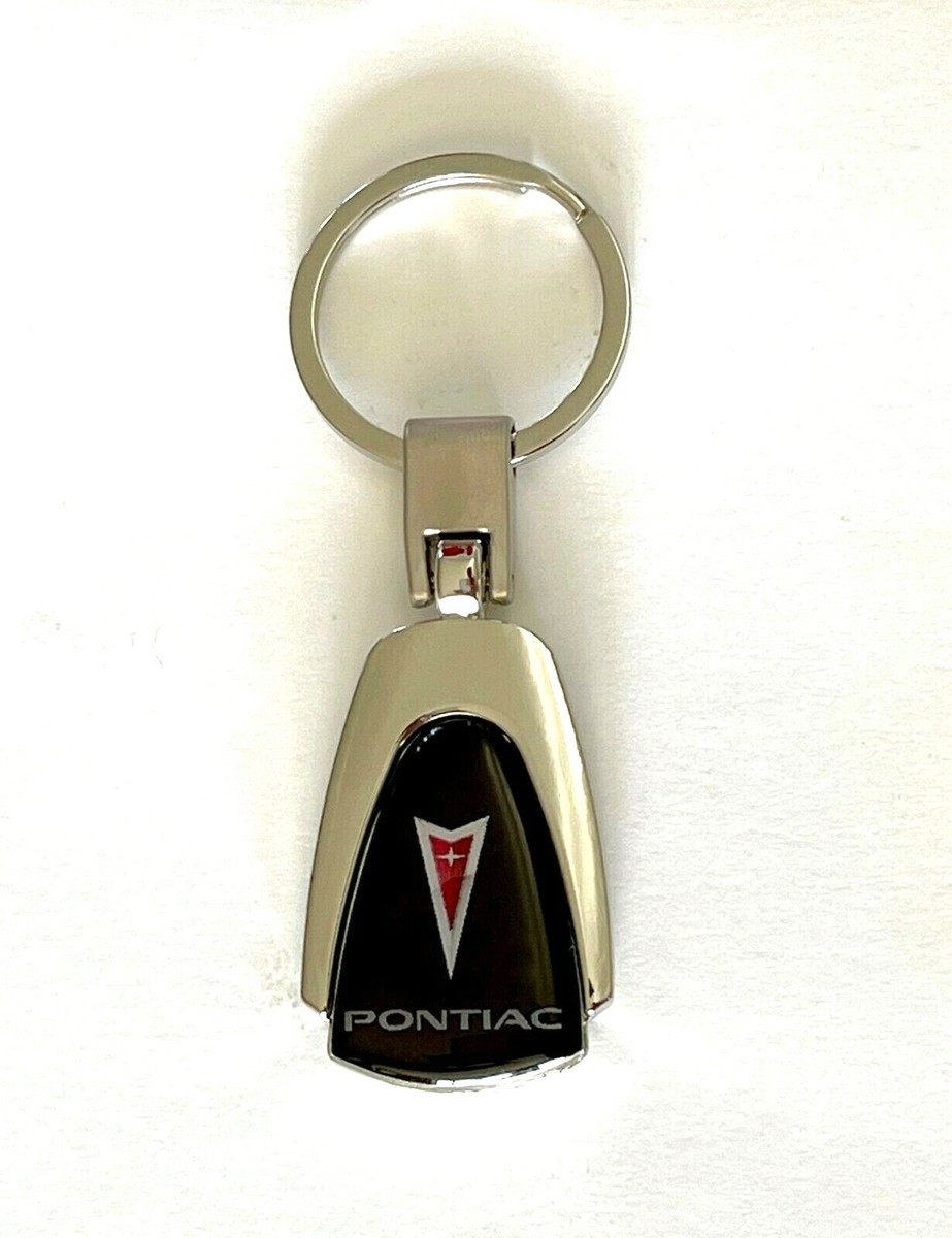 Pontiac Silver Car Logo Keychain Key Ring Stainless Steel