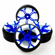 4Pcs Blue Drift Tires Wheel Rim 12mm Hex For HSP HPI 1/10 RC ​On-Road Racing Car