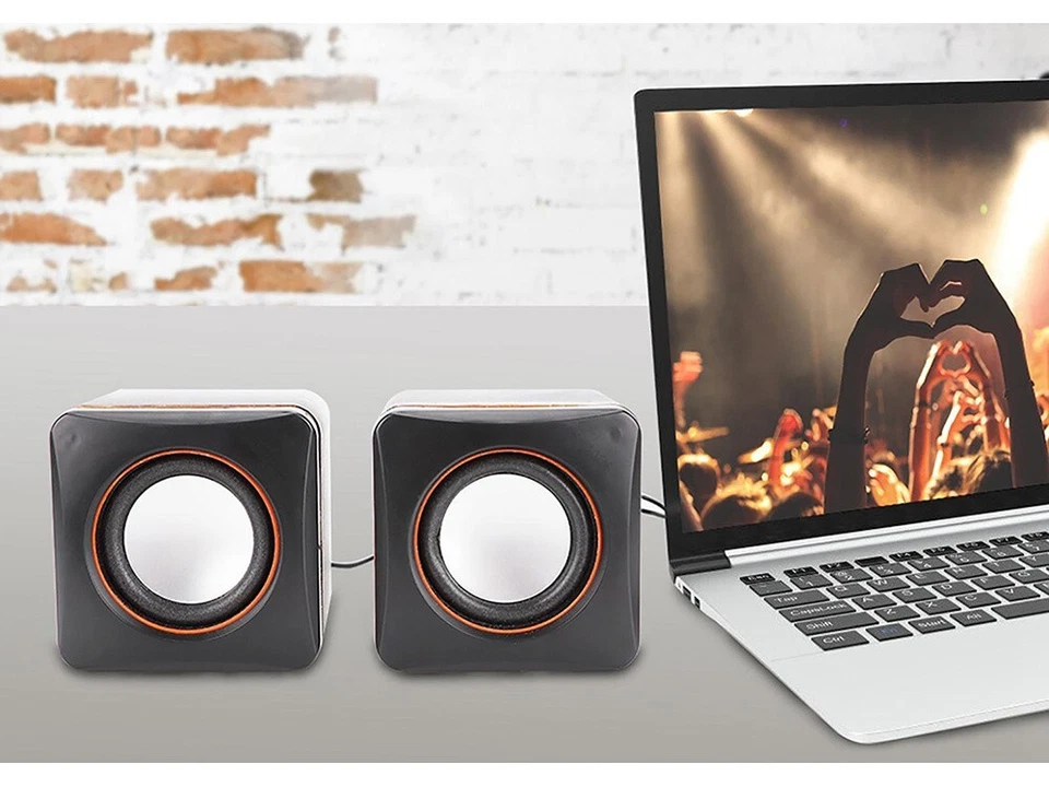 CASSE ALTOPARLANTI 2.0 PER PC GAMING PER PC E LAPTOP NOTEBOOK JACK USB - Immagine 2 di 4