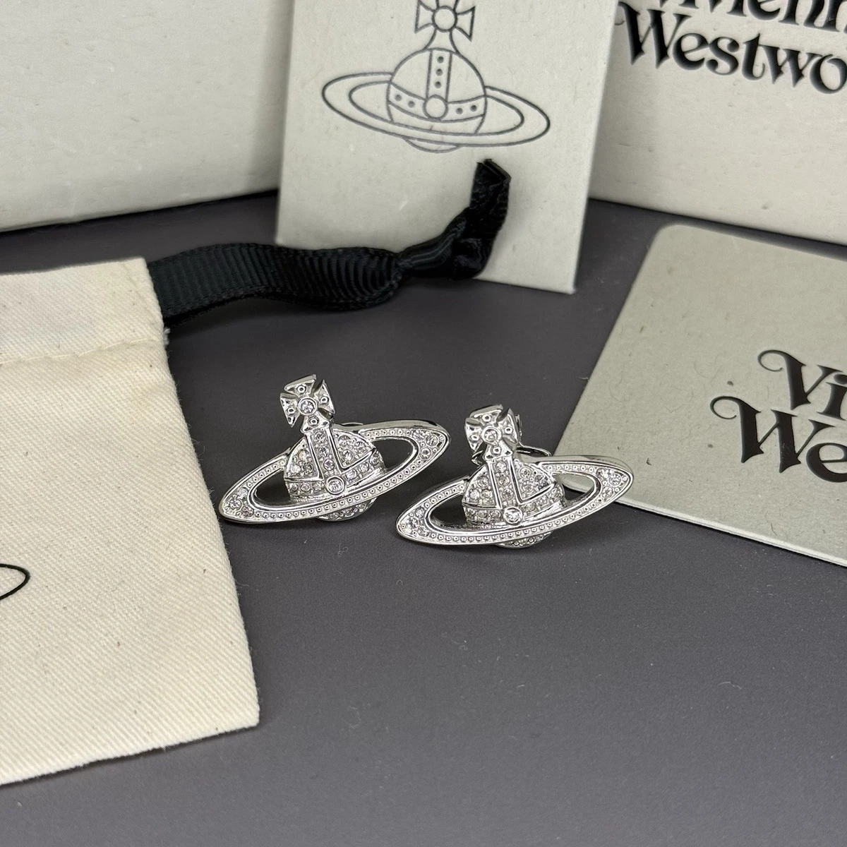 希少✨VivienneWestwood Trump Silver earring Vivienne Westwood Silver Fashion Earrings for sale | eBay