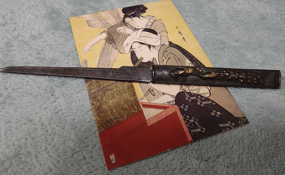 【 黒檀茶刀 】　江戸～昭和初期 黑色1800年以前古董日本武士刀| eBay