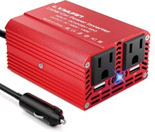 150W Power Inverter, LVYUAN Inverter 12V DC to 110V AC Car Plug in Adapter Outle