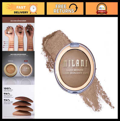 Long-Lasting Baked Bronzer - Lightweight, Buildable, Streak-Free Makeup for Sun-
