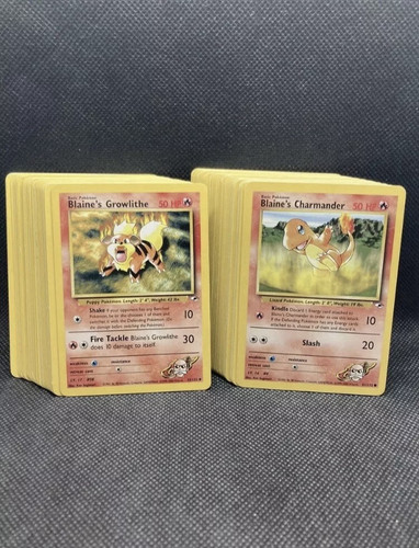 Complete Pokémon Gym Heroes Common Uncommon Set 90 cards NM-PL WOTC Vintage - Picture 1 of 1