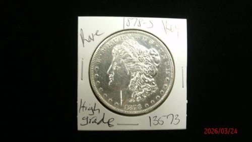 1878-S AU Morgan Silver Dollar #3573