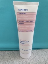 Image of KORRES Pomegranate Triple-Dose Resurfacing Mask 75m. New Foil Sealed.