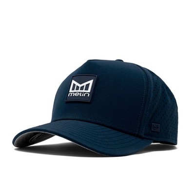 melin Odysea Stacked Hydro, Navy, Men's Performance Snapback Hats, WaterResis...