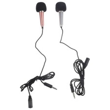 2 Pcs Mini Recording Microphone for Singing Miniature Cell Small