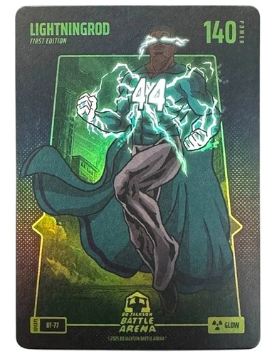 2025 Bo Jackson Battle Arena Lightningrod Julio Rodriguez Glow Battlefoil SP 140