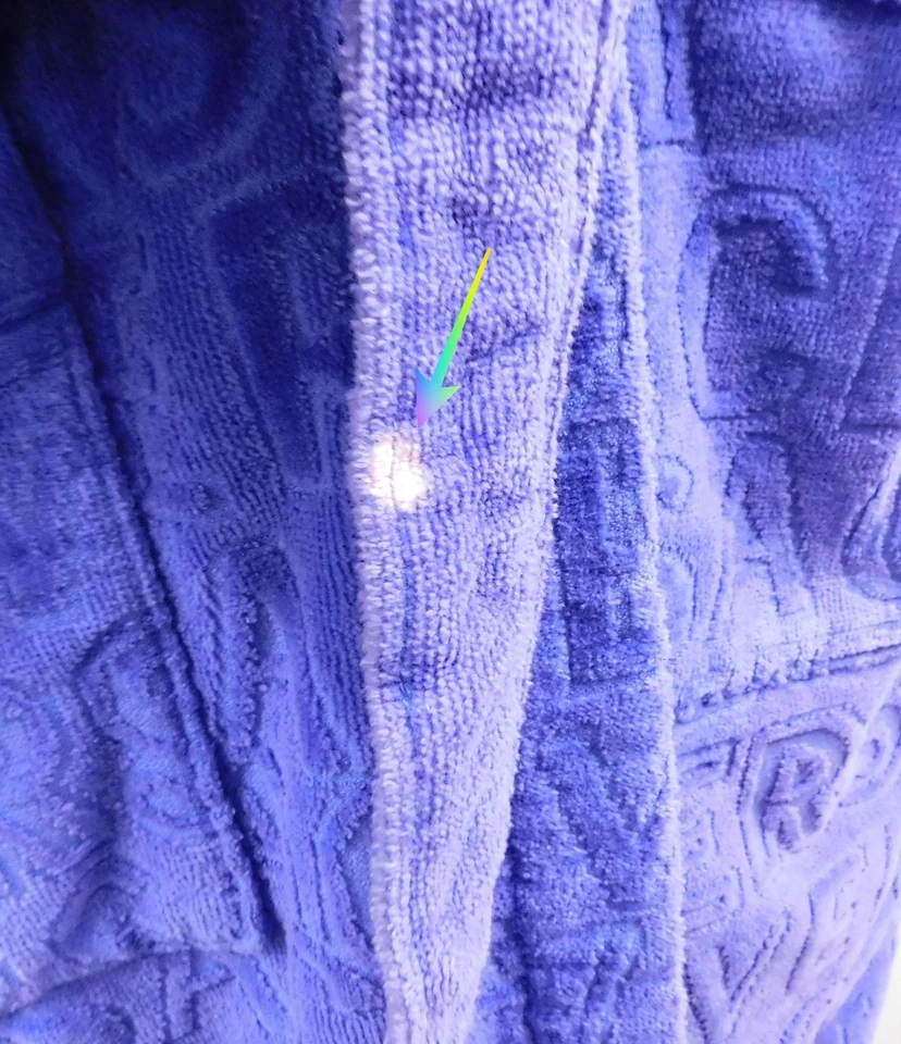 Albornoz Versace púrpura bordado con cinturón Italia talla M Foto 4 de 4