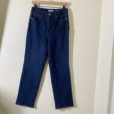 Good American Soft Tech Good Curve High Waist Ankle Straight Leg Jeans Indigo537