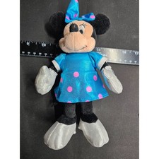 Ty Disney Sparkle Minnie Mouse Blue  Pink Plush Stuffed Toy Doll 8"