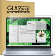 2-Pack 9H Tempered Glass Screen Protector for Dell Pro 14 Plus Laptop, HD-Ultra